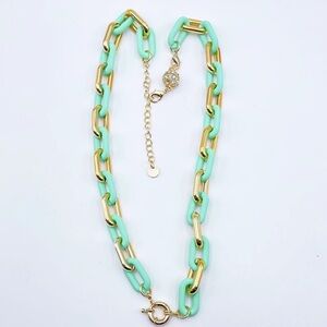 Beautiful gold and turquoise necklace